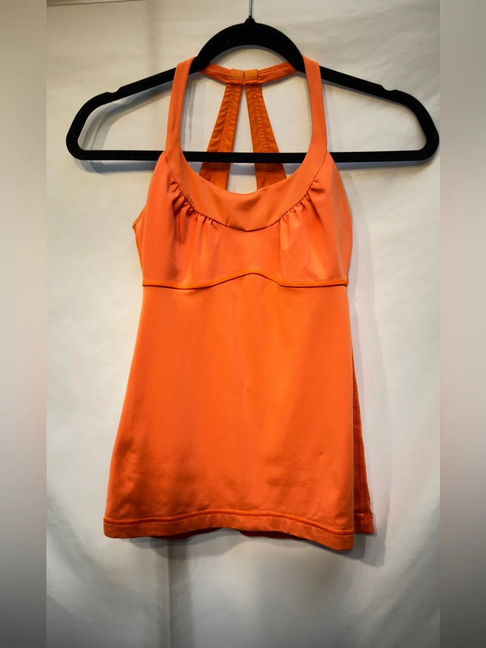 Lululemon Scoop Me Up II tank in Orange Pizzaz size 4
